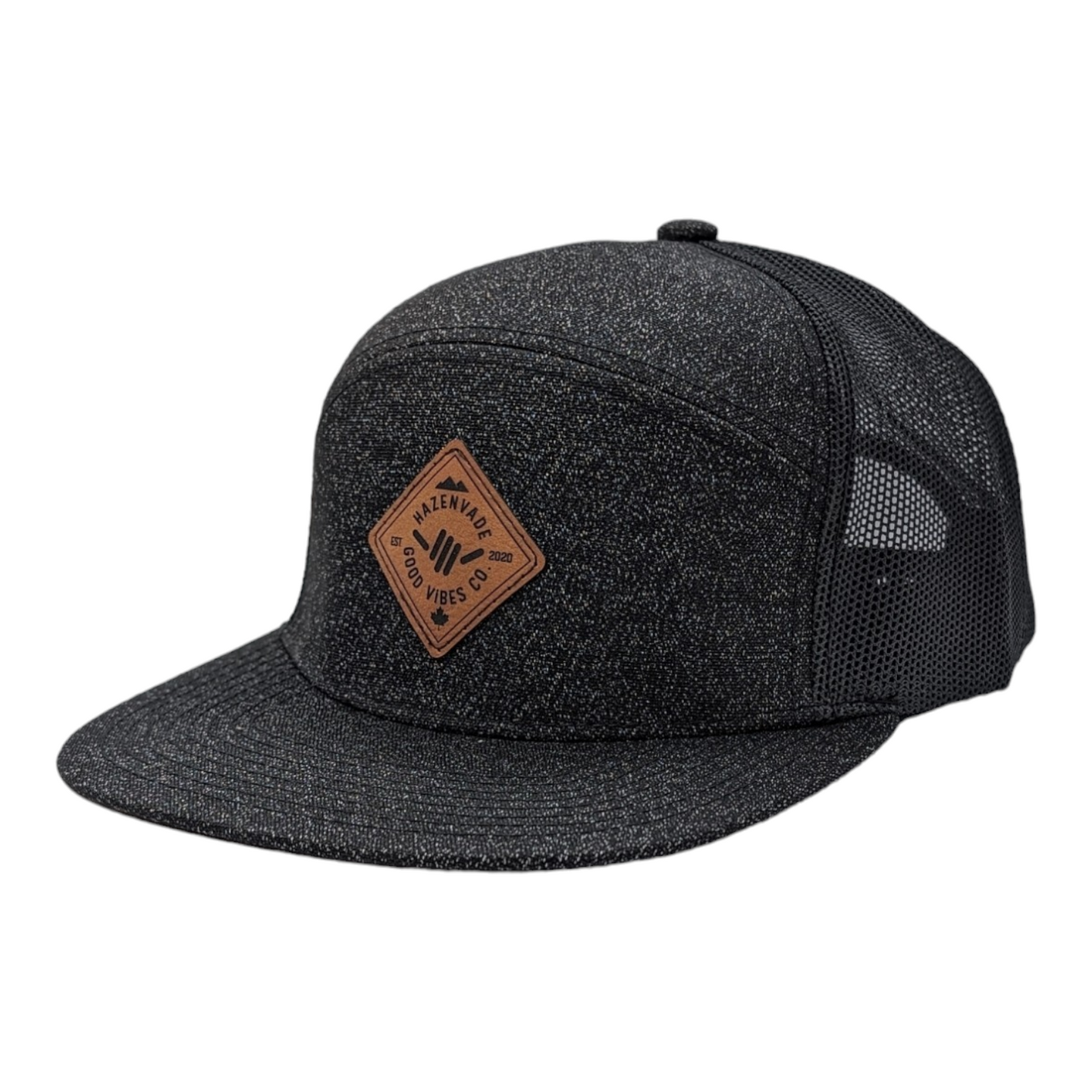 Heather Black 6 Panel